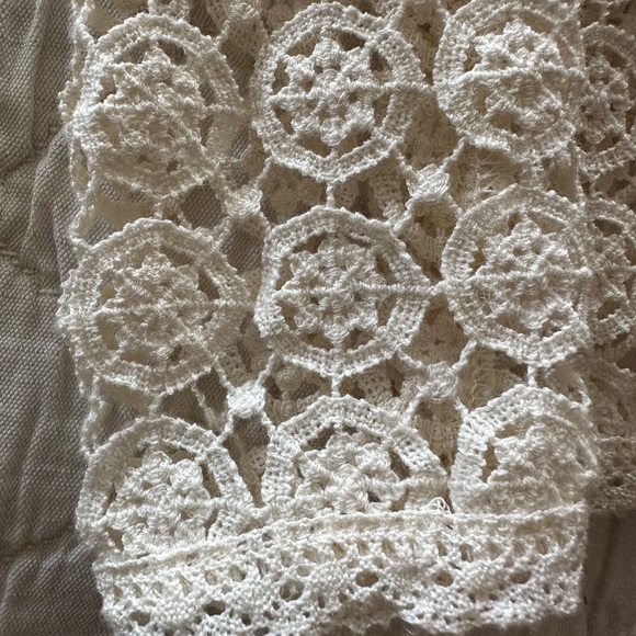 Chic Johnny Was Embroidered ivory lace tunic top - Picture 3 of 6